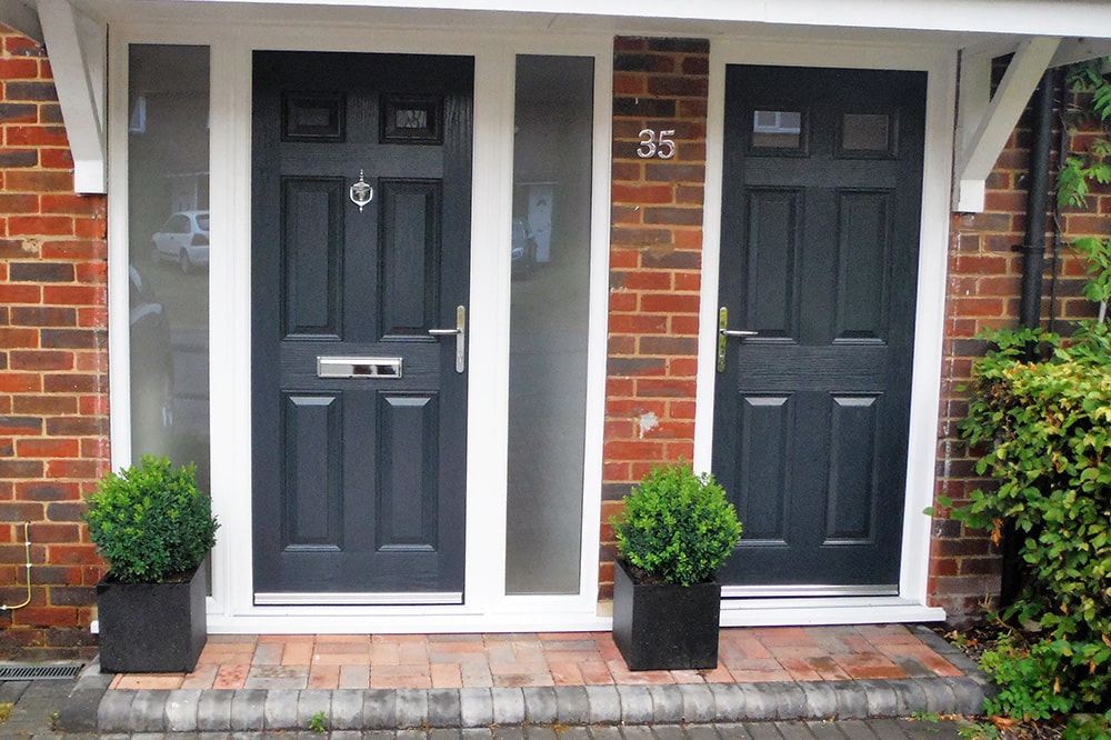 Dark Grey Victorian Door, Luxury Front Doors